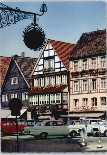 Rinteln Cafe Linke, G. Fukobs, Oldtimer, Markt