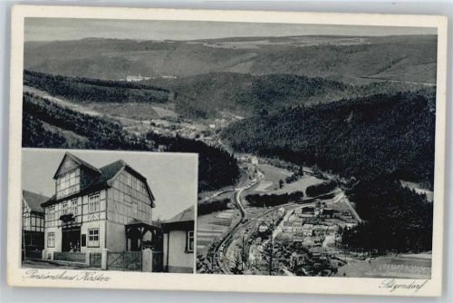 Sitzendorf Luftaufnahme, Pensionhaus Kirsten