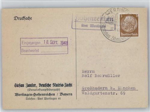 Hohenreichen Landpoststempel