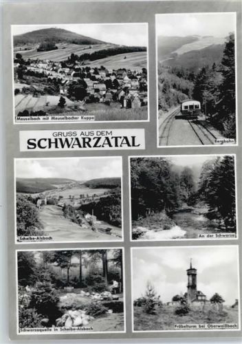98749 O6433 Scheibe-Alsbach - Schwarzatal, Bergbahn, Fröbelturm Oberweißbach, Schwarzaquelle, Meuselbach AKU2