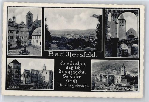 Bad Hersfeld Rathaus Brunnen Panorama