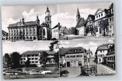 Bad Windsheim Killianskirche, Fachwerk, ako, Brunnen, Salbad-Kurhaus