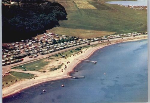 Westerholz Fliegeraufnahme Meer Strand Feld Camping Baum