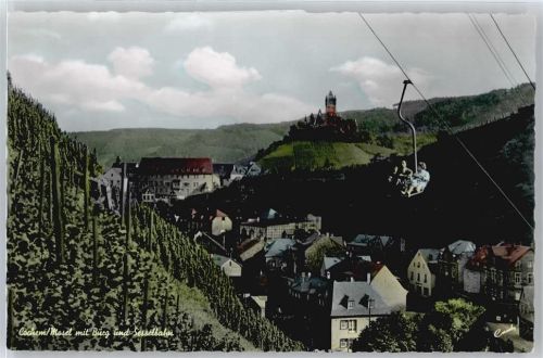 Cochem Gesamtansicht, Sesselbahn