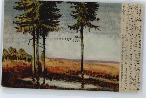 27726 W2862 Worpswede - Künstlerkarte