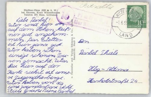 Hausen Landpoststempel, Meißner-Haus