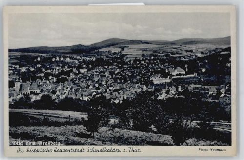 Schmalkalden Blick vom Grasberg