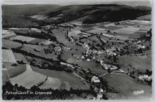 Beerfelden Fliegeraufnahem, Gasthaus zur Krone, Bes. Friedrich Seip