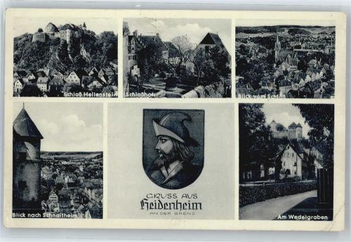 Heidenheim Schloss, Schlosshof, Wedelgraben, Teilansicht