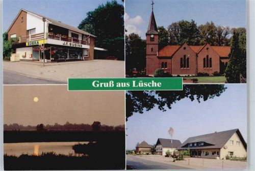 Lüsche Handlung, Kirche, Siedlung