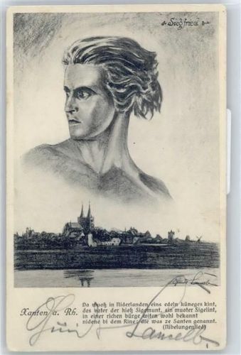 Xanten Siegfried-Porträt, Gesamtansicht