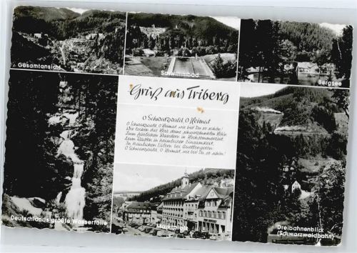 Triberg Schwimmbad See Wasserfall