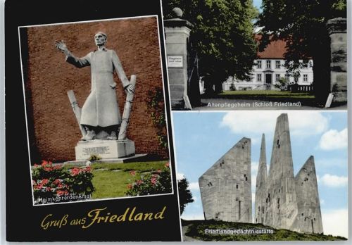 Friedland Heimkehrerdenkmal, Altenpflegeheim, Schloß Friedland, Mahnmal Friedlandgedächtnisstätte