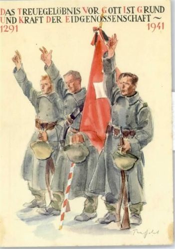 Treuegelöbnis vor der Fahne
