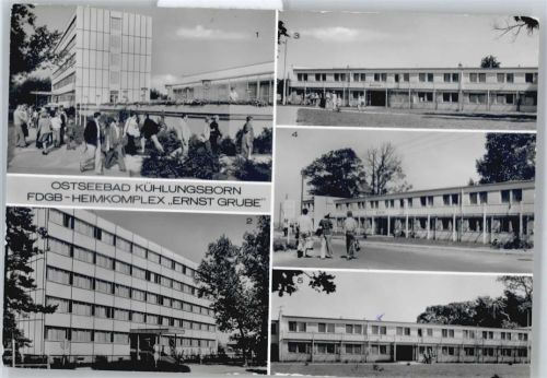18225 O2565 Kühlungsborn , Ostseebad - Ferienheim, Restaurant Ernst Grube, Erholungsheim Göhren, Baabe, Sellin