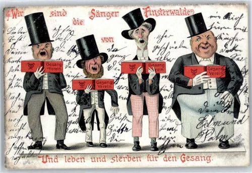 Finsterwalde Künstlerkarte Gesangsverein