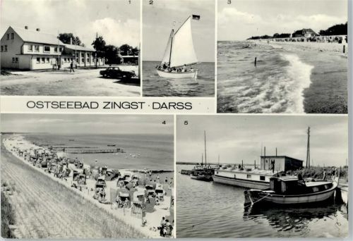 Zingst FDGB-Erholungsheim, Hafen, Strand