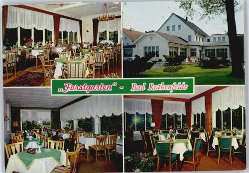 Bad Rothenfelde Café Hotel Garni "Forstgarten", H. Dreyer-Noltmann, gel. 25.03.80