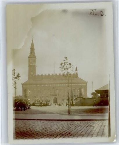 Kopenhagen Rathaus , Fotoabzug, Format: B 12 cm, H 9 cm