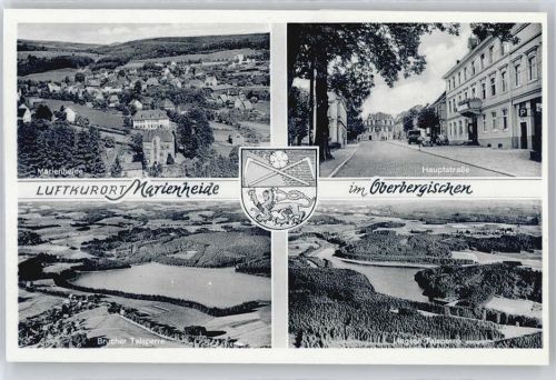 Marienheide Gesamtansicht, Brücher-Talsperre, Hauptstraße