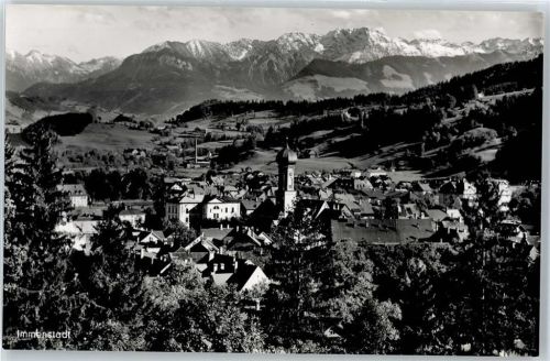 Immenstadt Blick zu den Allgäuer Alpen