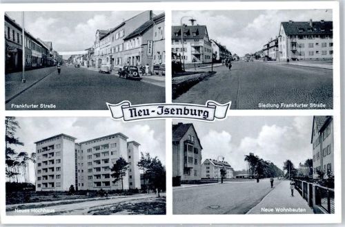 Neu-Isenburg Frankfurter Straße, Siedlung, Neues Hochhaus, Neue Wohnbauten