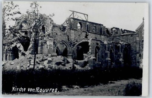 Rouvres zerstörte Kirche