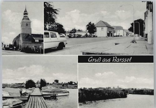 Barßel Kirche, Bootsanleger, Siedlung