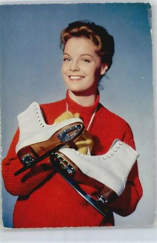 Schneider, Romy , Schlittschuhe