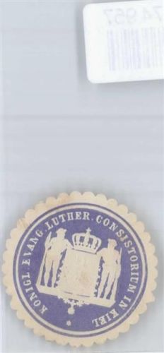 Kiel Siegel, Evang. Luther. Consistorium