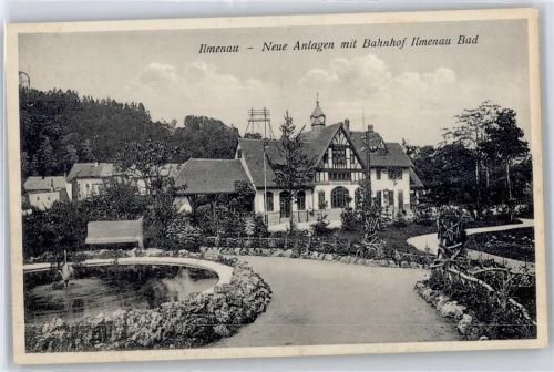 98693 O6300 Ilmenau , Thür - Neue Anlagen, Bahnhof