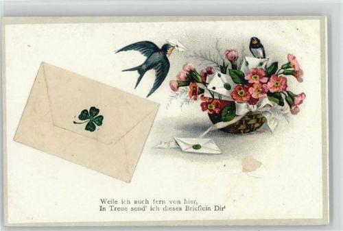 1910 - 1920 Litho Briefumschlag außen an der Karte