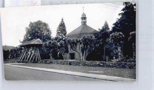 Brande-Hörnerkirchen Foto mit Negativ, Kirche