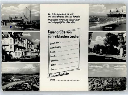 Seebad Ahlbeck Seestraße, Seebrücke, Dünen, Strand, Berhard-Göring-Heim, Segelpartie