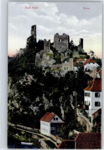 Hals Blick zur Burg-Ruine