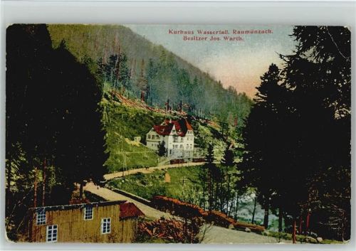 Raumünzach Kurhaus Wasserfall