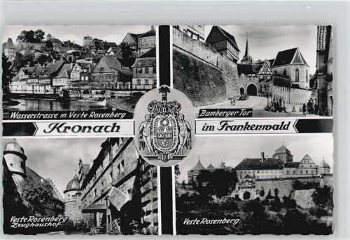 Kronach Wasserstrasse Veste Rosenberg Zeughaushof Bamberger Tor