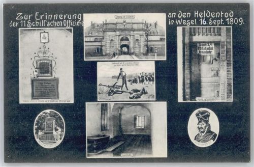 Wesel Erinnerung Schill'schen Offiziere
