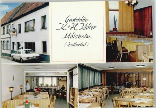 Mölsheim Gaststätte K. u. H. Klöter Innenaufnahmen