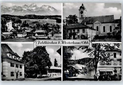 Feldkirchen Gesamtansicht, Kirche, Ortspartie