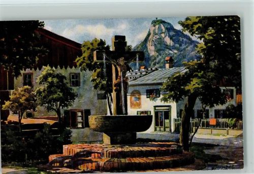 Oberammergau Hauptstrasse, Bodenseeverlag Nr. 819 AK gute Erhaltung