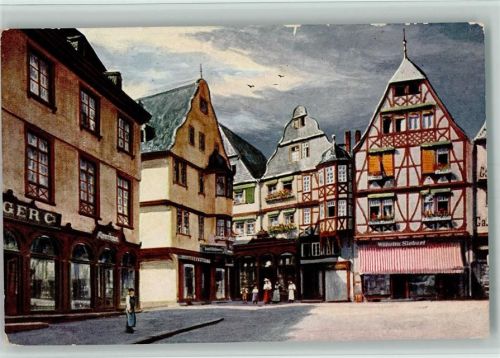 Limburg Kornmarkt - Künstlerserie Wiro Nr. 2 AK ad. Heinrich