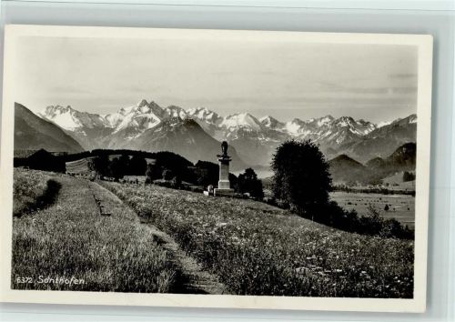 Sonthofen Blick gegen die Alpen