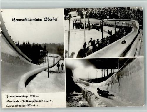 Oberhof Rennschlittenbahn Winter