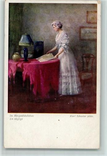 sign Karl Schuster - Morgenhäubchen - Wiener Kunst