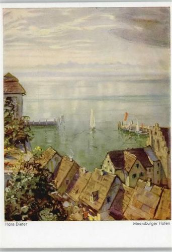 Meersburg Hafen Signatur Hans Dieter