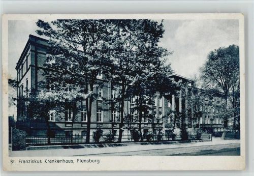 Flensburg St. Franziskus Krankenhaus ca 1937 AK