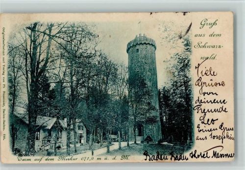 Baden-Baden Turm auf dem Merkur