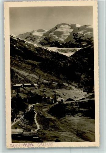 Obergurgl Ortsansicht mit Oetztaler-Alpen