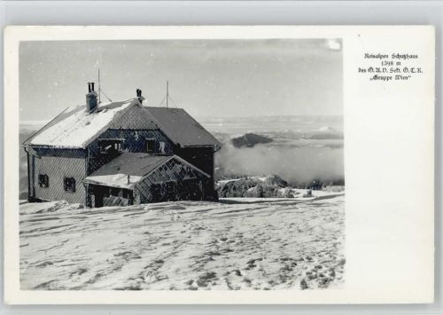 Gutensteiner-Alpen Reisalpen-Schutzhaus Hüttenstempel Winter